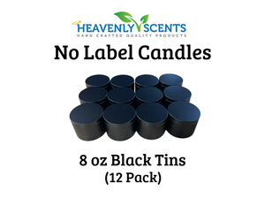 Black Tin Soy Wax Candles