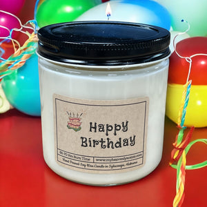 Happy Birthday Soy Wax Candle